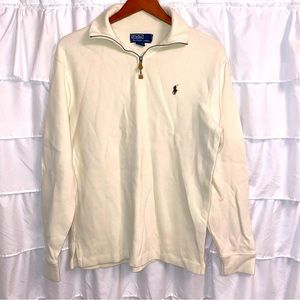 Polo by Ralph Lauren | Quarter-Zip, Pullover | Cream | Men’s Medium